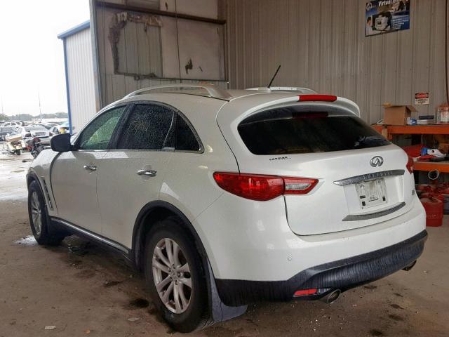 JN8CS1MW0DM173113 - 2013 INFINITI FX37 WHITE photo 3