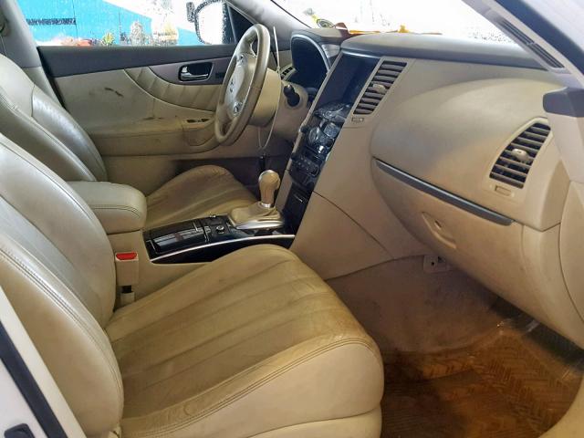 JN8CS1MW0DM173113 - 2013 INFINITI FX37 WHITE photo 5