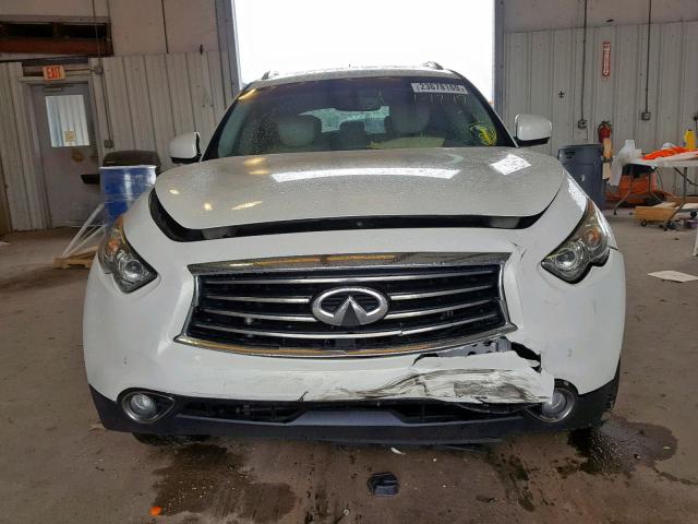 JN8CS1MW0DM173113 - 2013 INFINITI FX37 WHITE photo 9