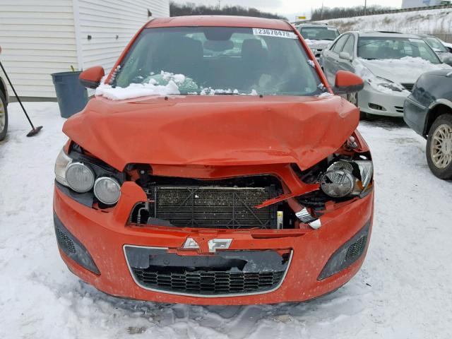 1G1JB6SH8C4118209 - 2012 CHEVROLET SONIC LS 橙色 照片 9