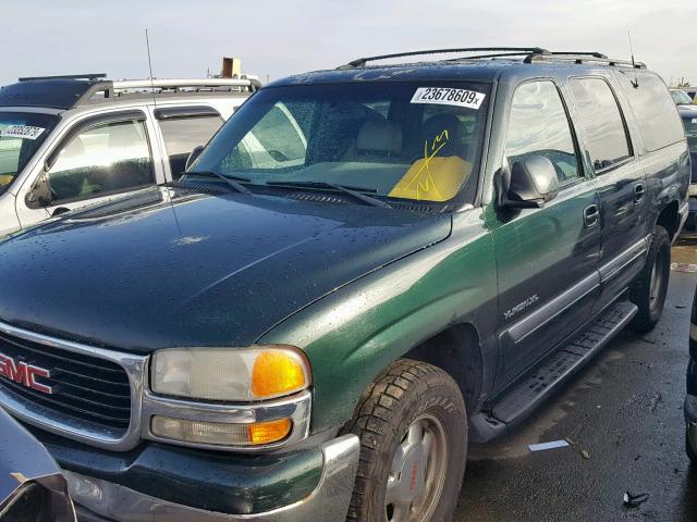 1GKFK16T71J248760 - 2001 GMC YUKON XL K GREEN photo 2