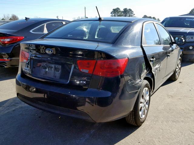 KNAFU4A27A5201739 - 2010 KIA FORTE EX BLACK photo 4