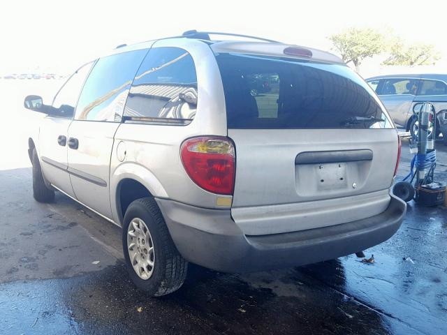 1C4GJ25302B738379 - 2002 CHRYSLER VOYAGER SILVER photo 3