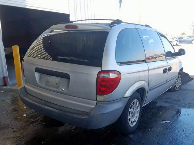 1C4GJ25302B738379 - 2002 CHRYSLER VOYAGER SILVER photo 4