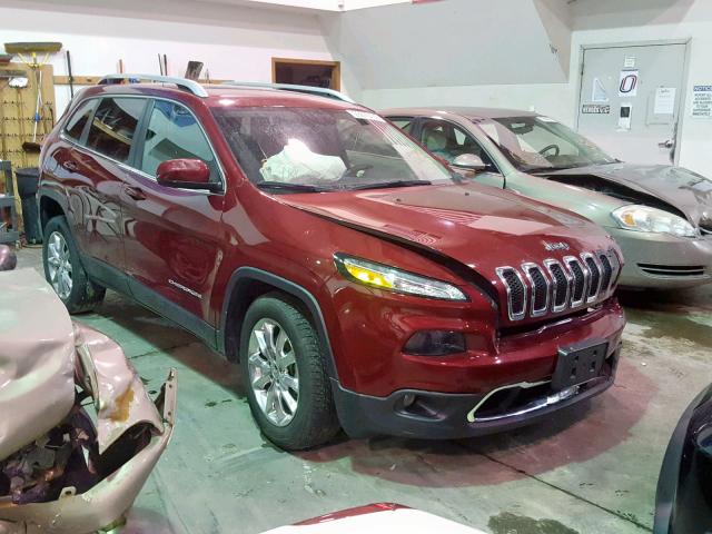 1C4PJMDB4HW515347 - 2017 JEEP CHEROKEE L MAROON photo 1