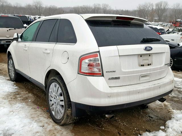 2FMDK4KC4ABB52255 - 2010 FORD EDGE LIMIT WHITE photo 3