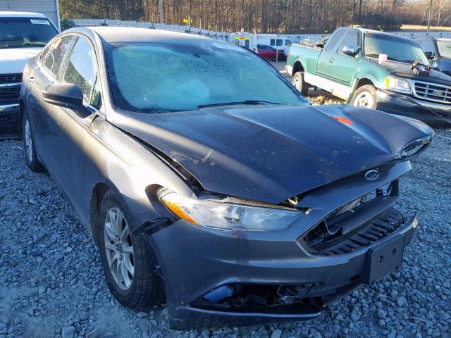 3FA6P0G76HR282252 - 2017 FORD FUSION S CHARCOAL photo 1