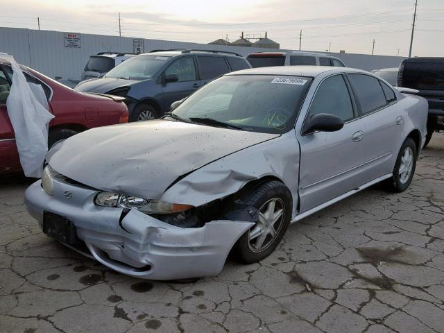 1G3NL52F03C223444 - 2003 OLDSMOBILE ALERO GL SILVER photo 2