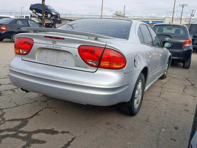 1G3NL52F03C223444 - 2003 OLDSMOBILE ALERO GL SILVER photo 4