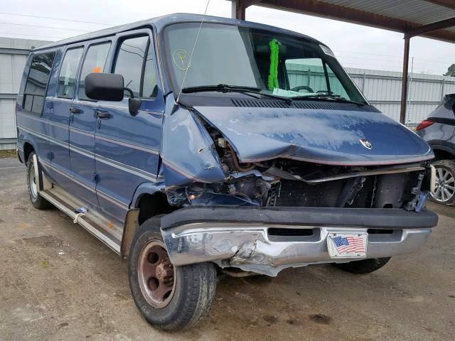 2B6HB21Y0VK539421 - 1997 DODGE RAM VAN B2 BLUE photo 1