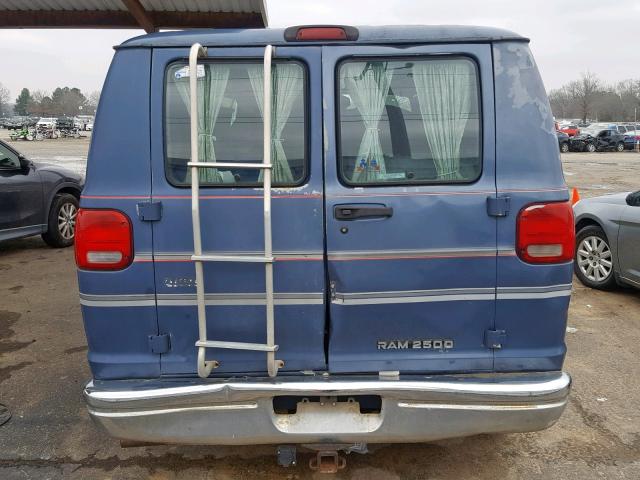 2B6HB21Y0VK539421 - 1997 DODGE RAM VAN B2 BLUE photo 10