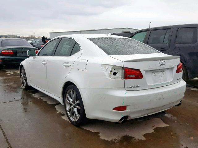 JTHBE262X82015327 - 2008 LEXUS IS 350 WHITE photo 3