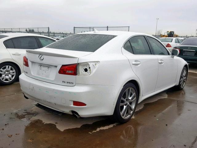 JTHBE262X82015327 - 2008 LEXUS IS 350 WHITE photo 4