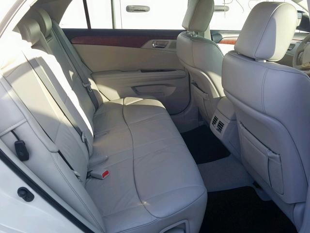 4T1BK3DB8BU391132 - 2011 TOYOTA AVALON BAS Սպիտակ լուսանկար 6