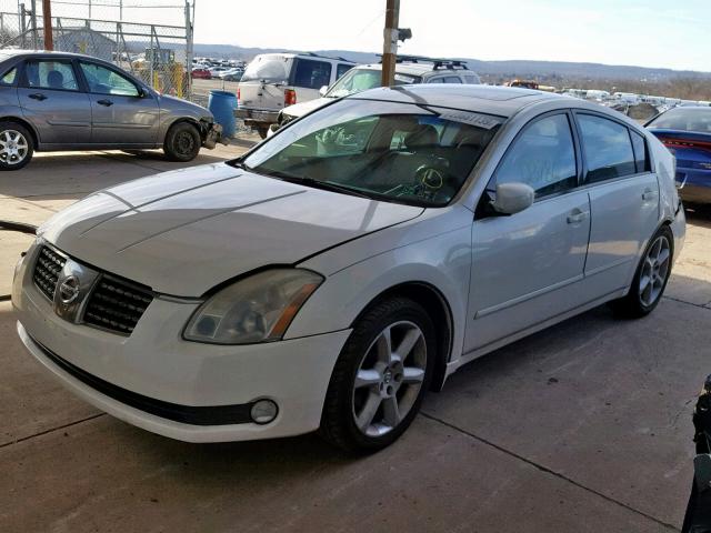 1N4BA41E64C890618 - 2004 NISSAN MAXIMA SE WHITE photo 2