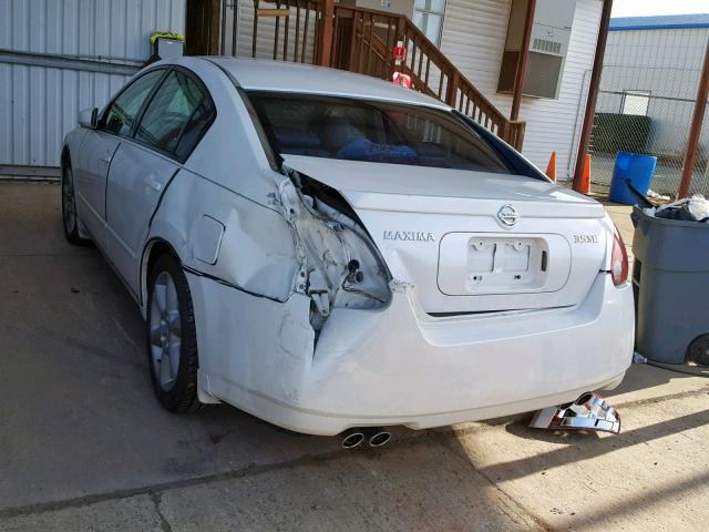 1N4BA41E64C890618 - 2004 NISSAN MAXIMA SE WHITE photo 3