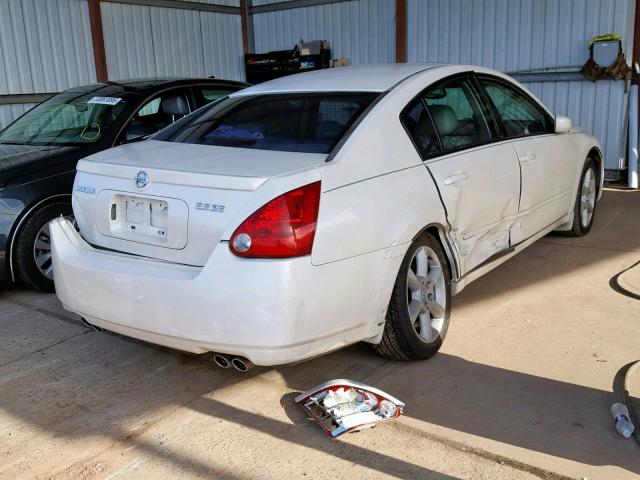 1N4BA41E64C890618 - 2004 NISSAN MAXIMA SE WHITE photo 4