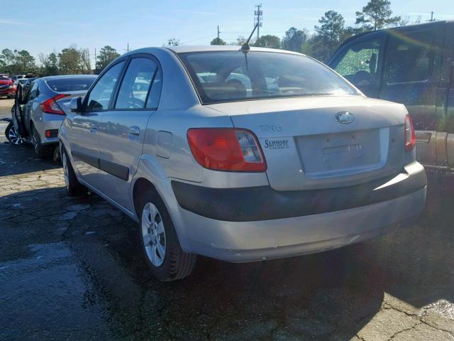 KNADE123466036017 - 2006 KIA RIO SILVER photo 3