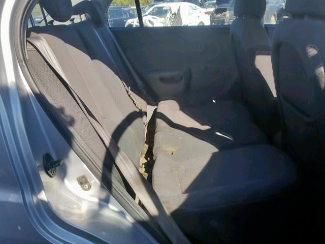 KNADE123466036017 - 2006 KIA RIO SILVER photo 6