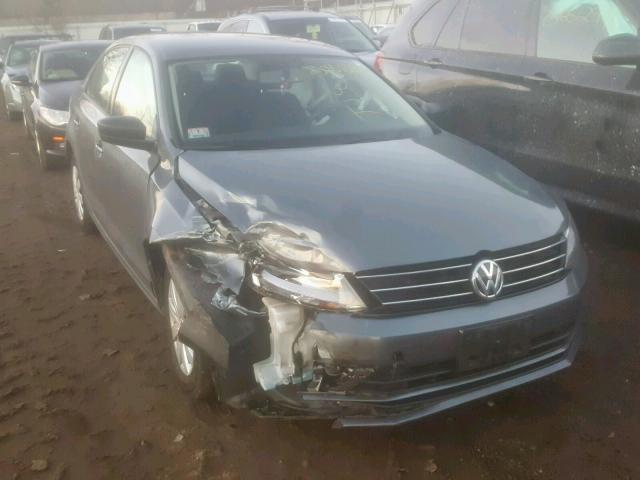 3VW2K7AJ1FM279397 - 2015 VOLKSWAGEN JETTA BASE Մոխրագույն լուսանկար 1