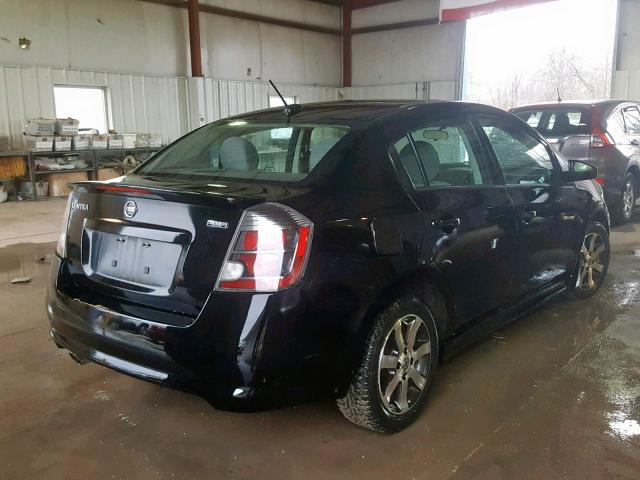 3N1AB6AP2CL645840 - 2012 NISSAN SENTRA 2.0 BLACK photo 4