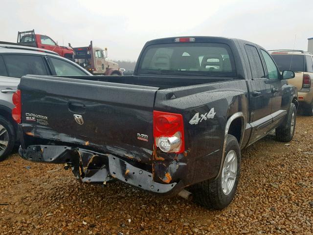 1D7HW48N16S605950 - 2006 DODGE DAKOTA QUA BLACK photo 4