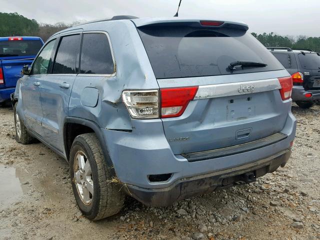 1C4RJEAG8DC520464 - 2013 JEEP GRAND CHER BLUE photo 3