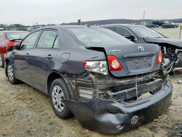 1NXBU4EE4AZ233233 - 2010 TOYOTA COROLLA BA BLACK photo 3