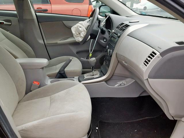 1NXBU4EE4AZ233233 - 2010 TOYOTA COROLLA BA BLACK photo 5