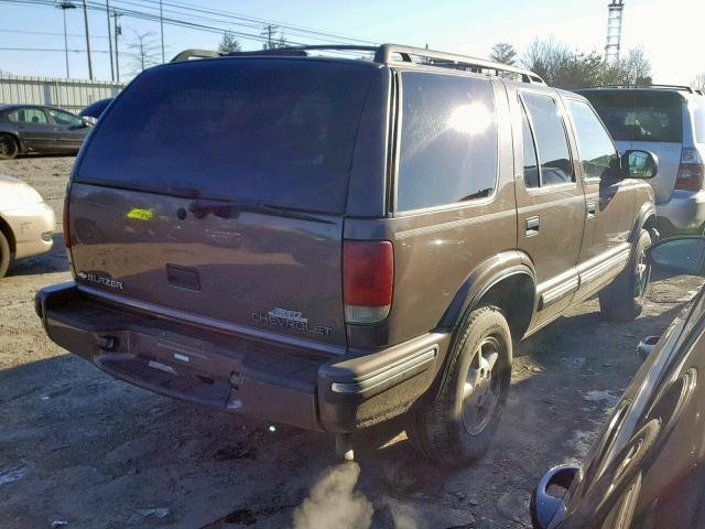 1GNDT13W5X2188065 - 1999 CHEVROLET BLAZER TAN photo 4