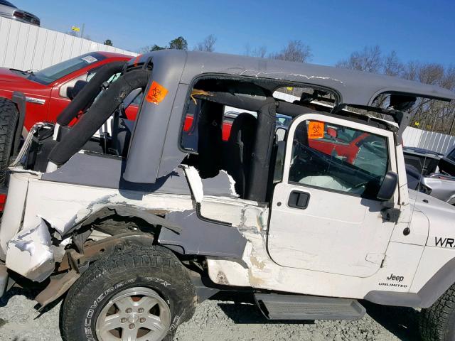 1J4FA44S95P305984 - 2005 JEEP WRANGLER / WHITE photo 10