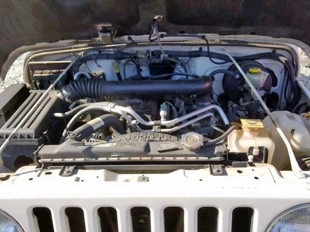 1J4FA44S95P305984 - 2005 JEEP WRANGLER / WHITE photo 7