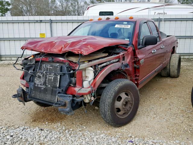 3D7ML48A07G805702 - 2007 DODGE RAM 3500 S RED photo 2