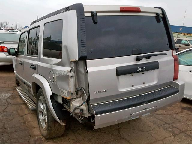 1J8HG48K98C134973 - 2008 JEEP COMMANDER SILVER photo 3