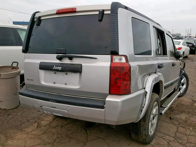 1J8HG48K98C134973 - 2008 JEEP COMMANDER SILVER photo 4