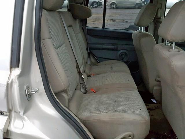 1J8HG48K98C134973 - 2008 JEEP COMMANDER SILVER photo 6