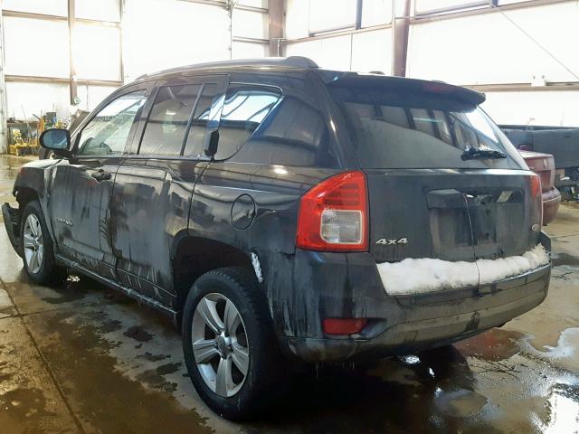 1C4NJDABXDD259328 - 2013 JEEP COMPASS BA BLACK photo 3