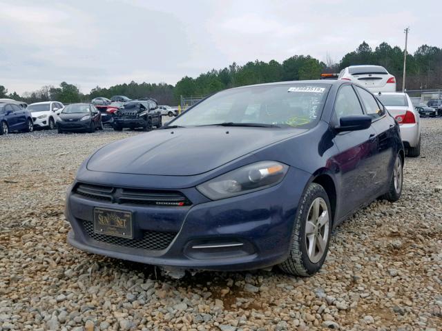 1C3CDFBB6GD538406 - 2016 DODGE DART SXT BLUE photo 2