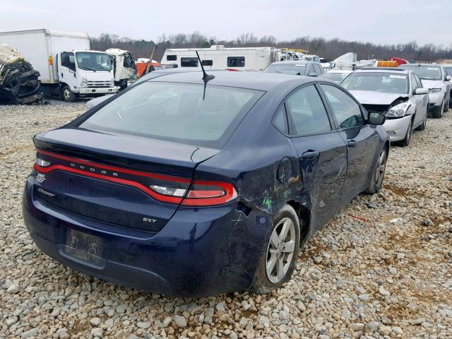 1C3CDFBB6GD538406 - 2016 DODGE DART SXT BLUE photo 4