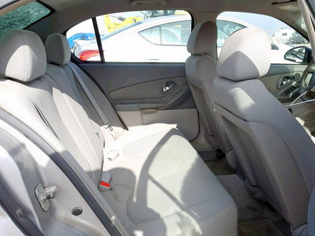 1G1ZS58F58F123351 - 2008 CHEVROLET MALIBU LS ვერცხლისფერი ფოტო 6