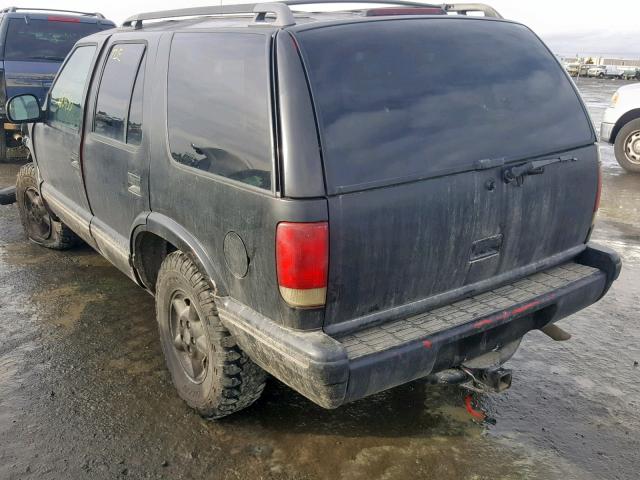 1GNDT13W7V2162659 - 1997 CHEVROLET BLAZER 黑色 照片 3