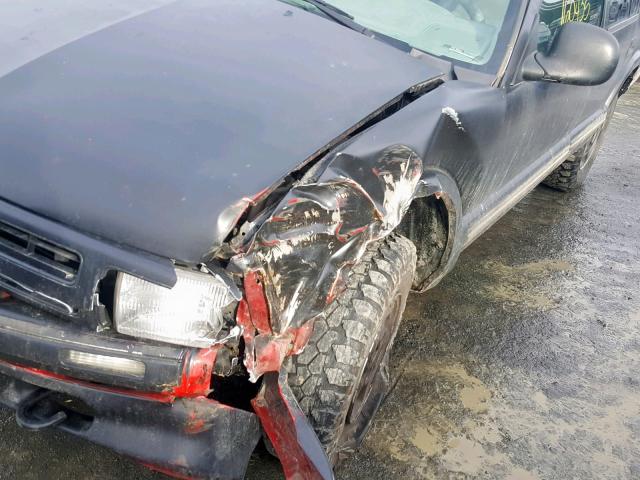 1GNDT13W7V2162659 - 1997 CHEVROLET BLAZER 黑色 照片 9