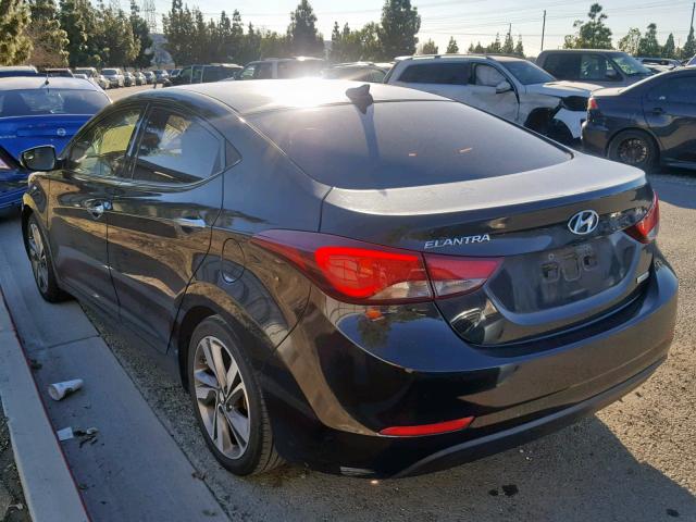 5NPDH4AE2EH495565 - 2014 HYUNDAI ELANTRA SE BLACK photo 3