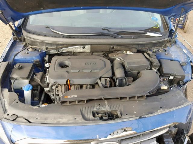 5NPE34AF6FH175744 - 2015 HYUNDAI SONATA SPO BLUE photo 7