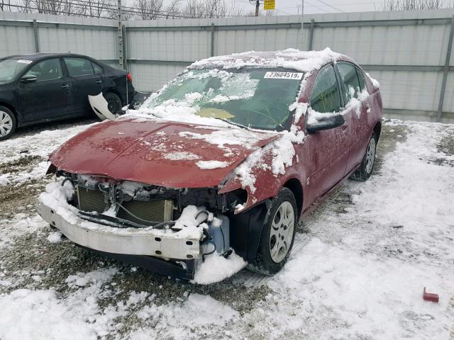 1G8AJ52F54Z168650 - 2004 SATURN ION LEVEL RED photo 2