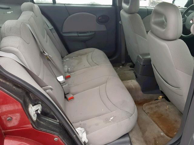 1G8AJ52F54Z168650 - 2004 SATURN ION LEVEL RED photo 6