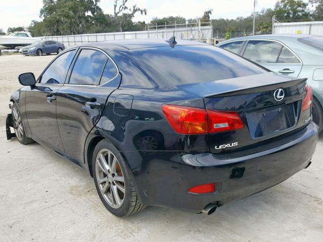 JTHBK262785064184 - 2008 LEXUS IS 250 BLACK photo 3