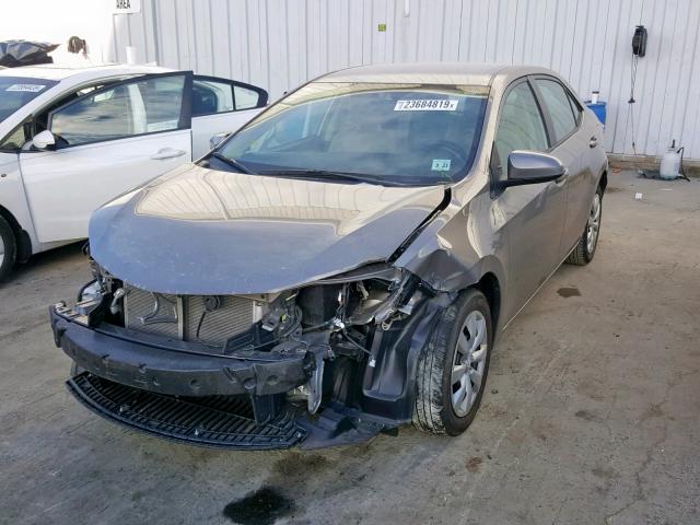 2T1BURHE2GC631141 - 2016 TOYOTA COROLLA L Qəhvəyi foto 2