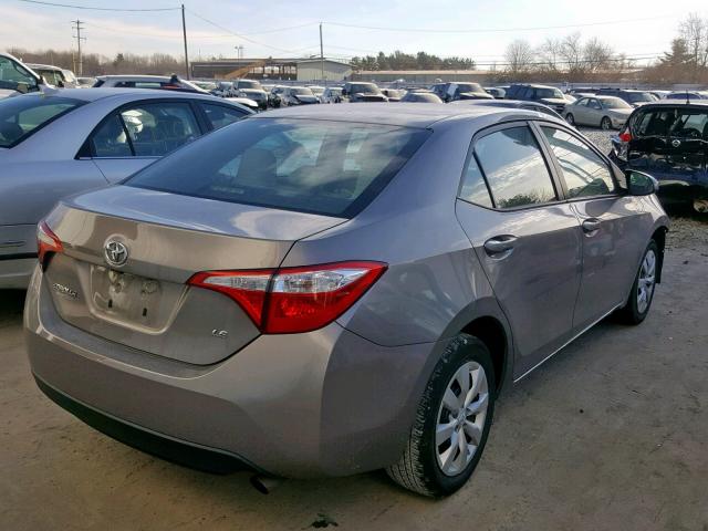 2T1BURHE2GC631141 - 2016 TOYOTA COROLLA L Qəhvəyi foto 4