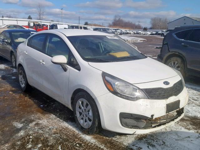 KNADM4A39D6282841 - 2013 KIA RIO LX WHITE photo 1